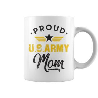 Proud Us Army Mom Family Parents Mother Son Daughter Gift Coffee Mug | Mazezy DE