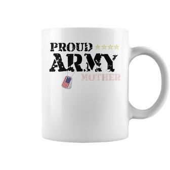 Proud Us Army Mother American Military Family Mom Gift Coffee Mug | Mazezy