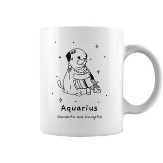 Pug Dog Aquarius Zodiac Sign Astrology Coffee Mug | Mazezy CA