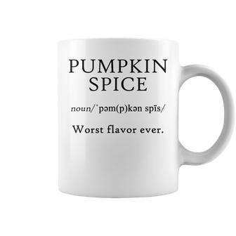 Pumpkin Spice Worst Flavor Ever Funny Joke Fall Food Drink Coffee Mug - Thegiftio UK