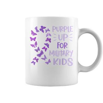 Purple Up Military Child Butterfly - Military Brats Month Coffee Mug | Mazezy
