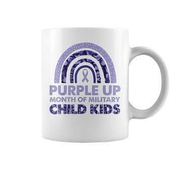 Purple Up Month Of Military Child Kids For Women Men Kid Coffee Mug - Seseable
