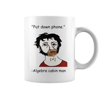 Put Down Phone Algebra Cabin Man Coffee Mug | Mazezy