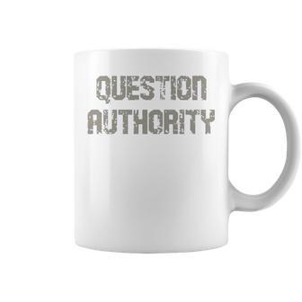 Question Authority V2 Coffee Mug | Mazezy