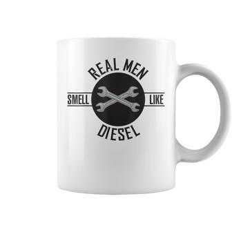 Real Men Smell Like Diesel Funny Mechanics Coffee Mug | Mazezy