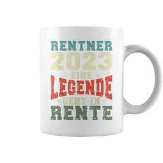 Rentner 2023 Rente Spruch Retro Vintage V2 Tassen - Seseable
