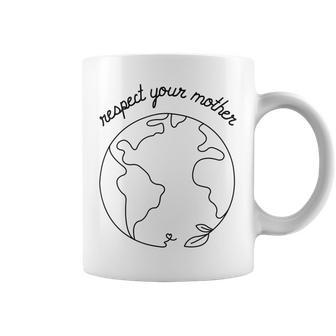 Respect Your Mother Globe Mother Earth Day Environmentalist Coffee Mug - Thegiftio UK