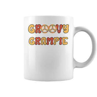 Retro Groovy Grampie Grandpa Family Matching Fathers Day Coffee Mug | Mazezy