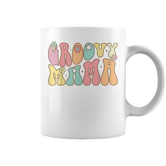 Retro Groovy Mama Cute Design Birthday Party Women Men Coffee Mug - Thegiftio UK