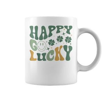 Retro Happy Go Lucky Toddler Boy St Patricks Day Women Men Coffee Mug | Mazezy