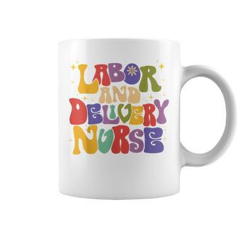 Retro Labor And Delivery Nurse School Rn Ob Nurse Week Women Coffee Mug - Thegiftio UK