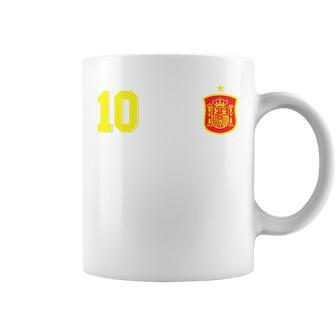 Retro Soccer Inspired Spain Coffee Mug | Mazezy