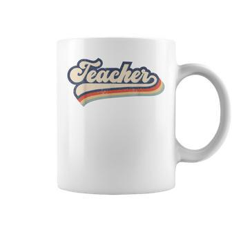 Retro Teacher Best Teacher Gifts Teacher For Women Coffee Mug - Thegiftio UK