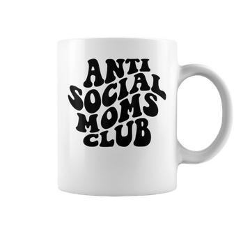 Retro Vintage Anti Social Moms Club Mom Life Mothers Day Coffee Mug | Mazezy