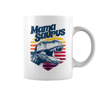 Retro Vintage T-Rex Tyrannosaurus Rex Hexagon Mamasaurus Coffee Mug | Mazezy UK