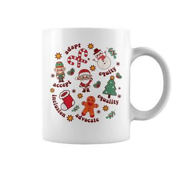 Retro Xmas Little Things Christmas Special Education Teacher Coffee Mug - Seseable