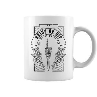 Ride Or Die Gothic Witchy Tarot Bachelorette Bridal Party Coffee Mug | Mazezy