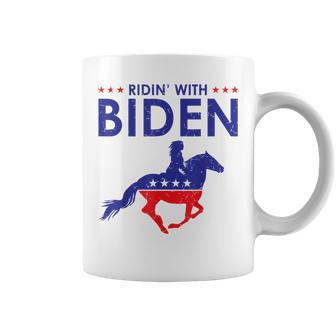 Ridin With Biden Horse Rider Democrat Joe Biden 2020 Coffee Mug | Mazezy