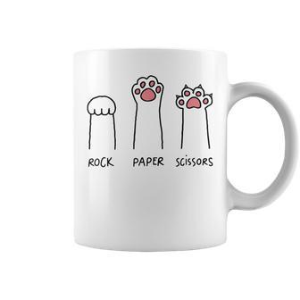 Rock Paper Scissors Cat Paws Coffee Mug - Thegiftio UK