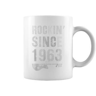 Rockin Awesome Since 1963 Legendary Rockstar 60Th Birthday Coffee Mug - Seseable