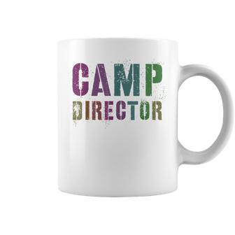 Rockin Camp Director Camping Host Chaos Coordinator Sign Coffee Mug - Seseable
