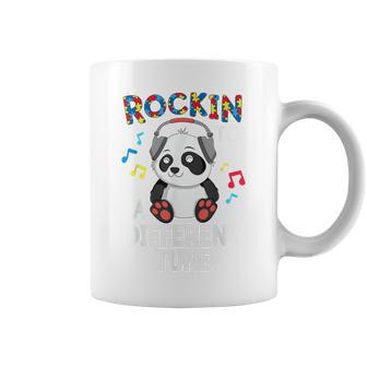 Rockin To A Different Tune Panda Autism Awareness Kids Coffee Mug | Mazezy