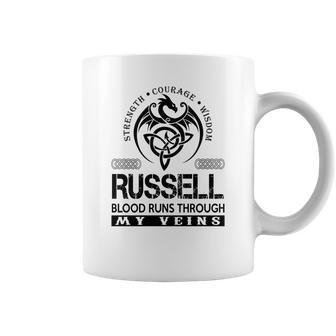 Russell Blood Runs Through My Veins V3 Coffee Mug - Seseable