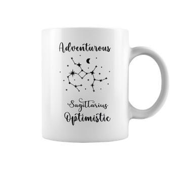 Sagittarius Adventurous And Optimistic Coffee Mug | Mazezy