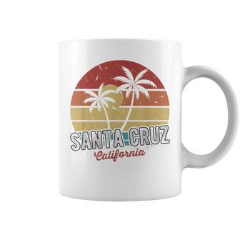 Santa Cruz California 70S Beach Surfing Retro Coffee Mug | Mazezy