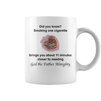Sarcastic Smoking Brings You 11 Minutes Closer Anti Smoking  Coffee Mug