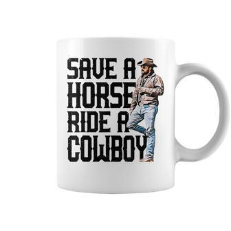 Save A Horse Ride A Cowboy Rip Funny Coffee Mug | Mazezy