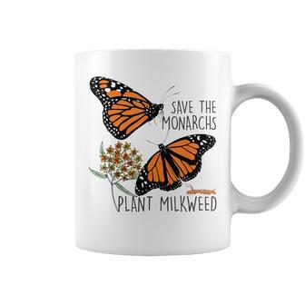 Save The Monarchs Plant Some Milkweed Butterfly Gift Coffee Mug - Seseable