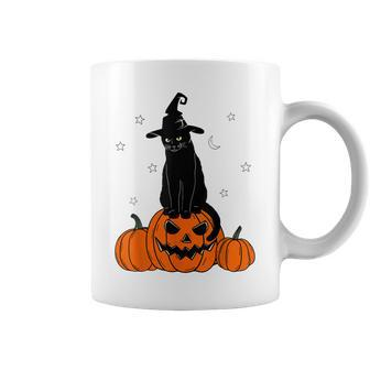 Scary Halloween Black Cat Costume Witch Pumpkin Boy Girl Kid Coffee Mug - Thegiftio UK
