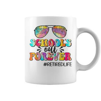 Schools Out Forever Leopard Teacher Retired Life Retirement Coffee Mug - Thegiftio UK