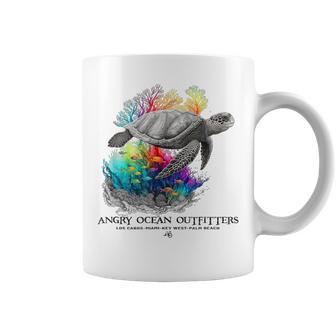 Sea Turtle Tropical Colorful Beach Ocean Travel Souvenir Coffee Mug - Thegiftio UK