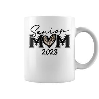 Senior Mom Class Of 2023 Leopard Heart Graduation Gifts Coffee Mug | Mazezy