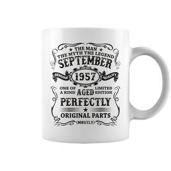 September 1957 The Man Myth Legend 65 Year Old Birthday Gift Coffee Mug - Seseable