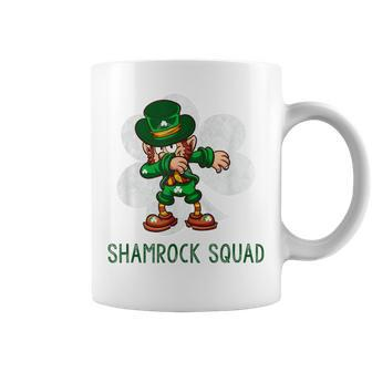 Shamrock Squad Dabbing Leprechaun St Patricks Day Coffee Mug | Mazezy