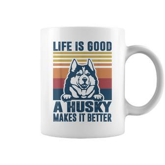 Siberian Husky Gifts For Women Men Husky Dog Dad Dog Mom Coffee Mug - Thegiftio UK