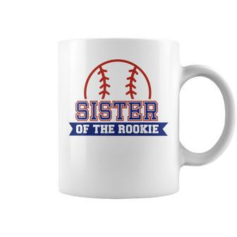 Sister Of Rookie 1St Birthday Baseball Theme Matching Party Coffee Mug | Mazezy