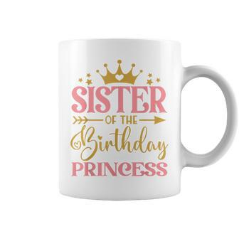 Sister Of The Birthday For Girl 1St Birthday Princess Girl Coffee Mug - Thegiftio UK