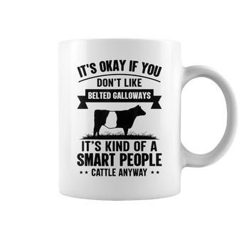 Smart People Cattle Farmer - Cow Breed Belted Galloways Coffee Mug - Seseable