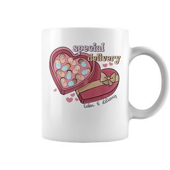 Special Delivery Labor And Delivery Nurse Valentines Day Coffee Mug - Thegiftio UK