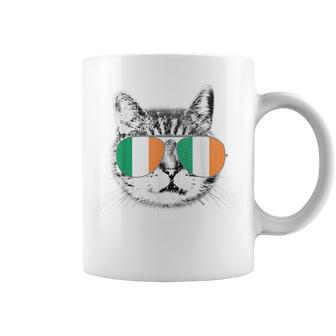 St Patricks Day T Cat Irish Flag Ireland Men Women Coffee Mug - Thegiftio UK