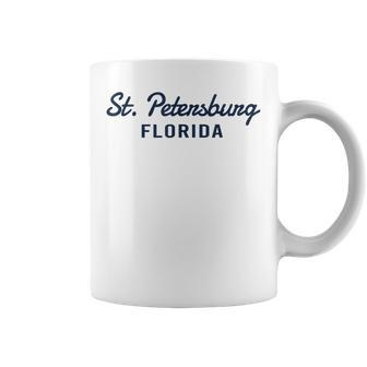 St Petersburg - Florida - Throwback Design - Classic Coffee Mug | Mazezy