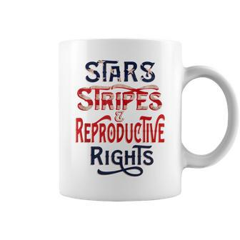 Stars Stripes And Reproductive Rights 4Th Of July Feminist Coffee Mug - Thegiftio UK