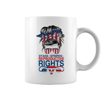 Stars Stripes Reproductive Rights American Flag 4Th Of July V3 Coffee Mug - Thegiftio UK