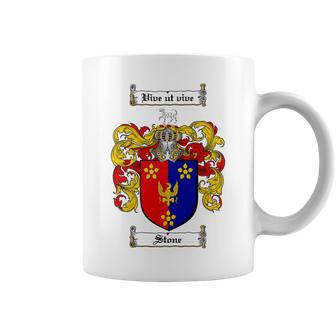 Stone Family Crest - Stone Coat Of Arms Coffee Mug - Seseable