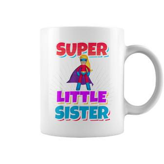Super Awesome Superhero Best Little Sister T Coffee Mug | Mazezy