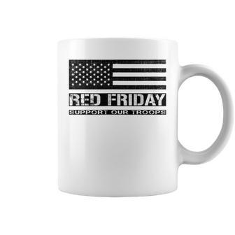 Support Our Troops - Red Friday Military Coffee Mug - Seseable